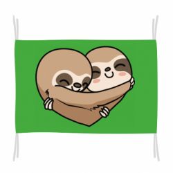 Флаг Love sloths - PrintSalon