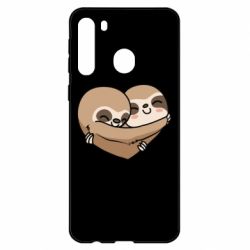 Чехол для Samsung A21 Love sloths - PrintSalon