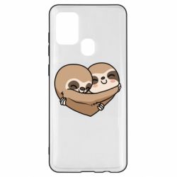 Чехол для Samsung A21s Love sloths - PrintSalon