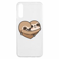 Чехол для Samsung A50 Love sloths - PrintSalon