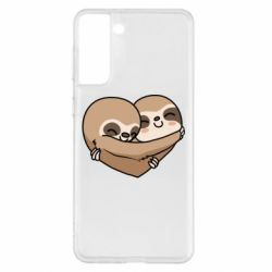 Чехол для Samsung S21+ Love sloths - PrintSalon