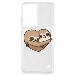 Чехол для Samsung S21 Ultra Love sloths - PrintSalon