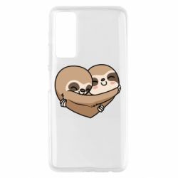 Чехол для Huawei P Smart 2021 Love sloths - PrintSalon