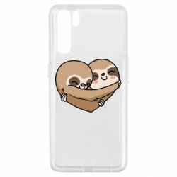 Чехол для Oppo A91/Reno3 Love sloths - PrintSalon