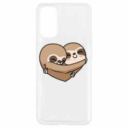 Чехол для Oppo Reno 4 Love sloths - PrintSalon