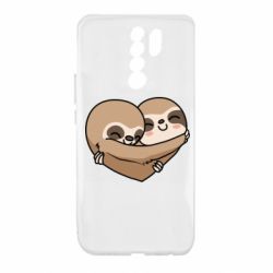 Чехол для Xiaomi Redmi 9 Love sloths - PrintSalon