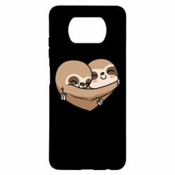 Чехол для Xiaomi Poco X3 Love sloths - PrintSalon