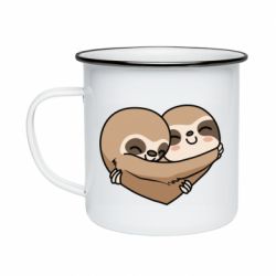 Кружка эмалированная Love sloths - PrintSalon