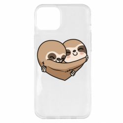 Чехол для iPhone 14 Plus Love sloths - PrintSalon