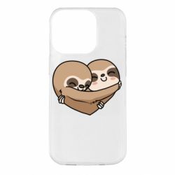 Чехол для iPhone 14 Pro Love sloths - PrintSalon