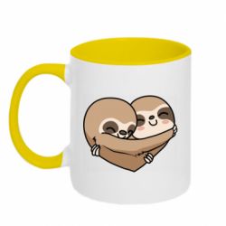 Чашка двокольорова Love sloths