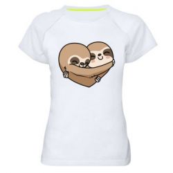 Жіноча футболка для спорту Love sloths