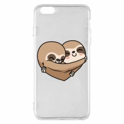 Чехол для iPhone 6 Plus/6S Plus Love sloths - PrintSalon