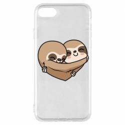 Чехол для iPhone 7 Love sloths - PrintSalon