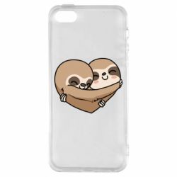 Чехол для iPhone5/5S/SE Love sloths - PrintSalon