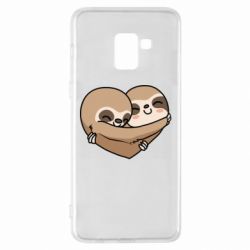 Чехол для Samsung A8+ 2018 Love sloths - PrintSalon
