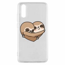 Чехол для Huawei P20 Love sloths - PrintSalon