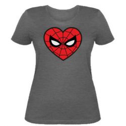 Жіноча футболка Love spider man - PrintSalon