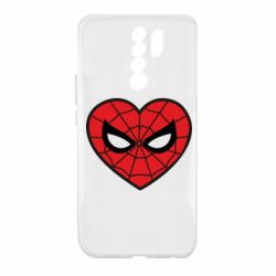 Чохол для Xiaomi Redmi 9 Love spider man - PrintSalon