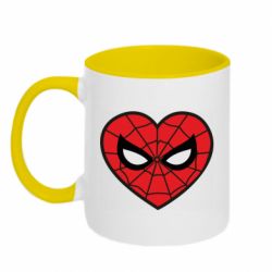 Чашка двокольорова Love spider man - PrintSalon