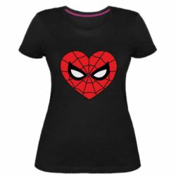 Жіноча преміум футболка Love spider man - PrintSalon