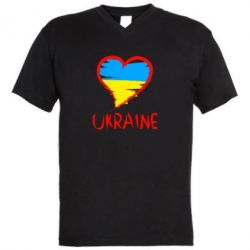 Мужская футболка  с V-образным вырезом Love Ukraine - PrintSalon