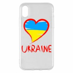 Чехол для iPhone X/Xs Love Ukraine - PrintSalon