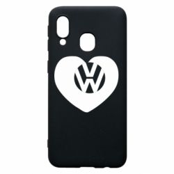 Чехол для Samsung A40 Love Volkswagen - PrintSalon