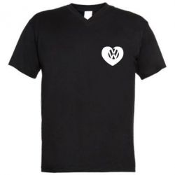 Мужская футболка  с V-образным вырезом Love Volkswagen - PrintSalon