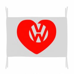 Флаг Love Volkswagen - PrintSalon