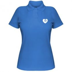 Женское поло Love Volkswagen - PrintSalon