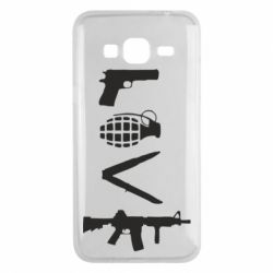 Чехол для Samsung J3 2016 Love (weapon) - PrintSalon