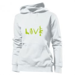 Женское худи Love (weapon) - PrintSalon