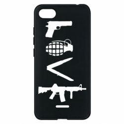 Чехол для Xiaomi Redmi 6A Love (weapon) - PrintSalon