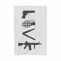 Полотенце с принтом Love (weapon) - PrintSalon