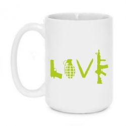Чашка 420ml Love (weapon) - PrintSalon