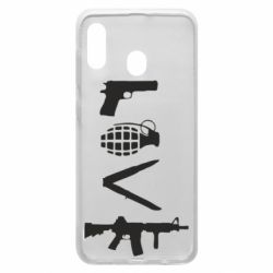 Чехол для Samsung A30 Love (weapon) - PrintSalon