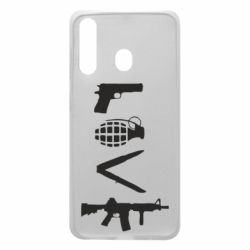 Чехол для Samsung A60 Love (weapon) - PrintSalon