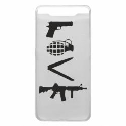 Чехол для Samsung A80 Love (weapon) - PrintSalon