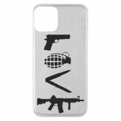 Чехол для iPhone 11 Love (weapon) - PrintSalon