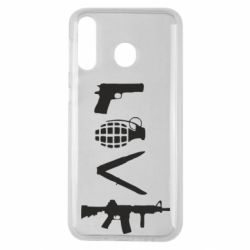 Чехол для Samsung M30 Love (weapon) - PrintSalon