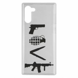 Чехол для Samsung Note 10 Love (weapon) - PrintSalon