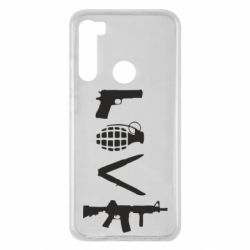 Чехол для Xiaomi Redmi Note 8 Love (weapon) - PrintSalon