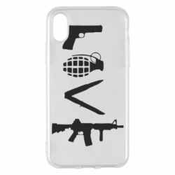 Чехол для iPhone X/Xs Love (weapon) - PrintSalon
