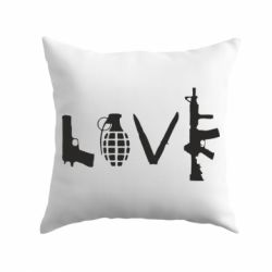 Подушка Love (weapon) - PrintSalon