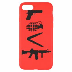 Чехол для iPhone SE 2020 Love (weapon) - PrintSalon