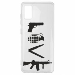 Чехол для Samsung A41 Love (weapon) - PrintSalon