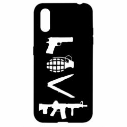 Чехол для Samsung A01/M01 Love (weapon) - PrintSalon