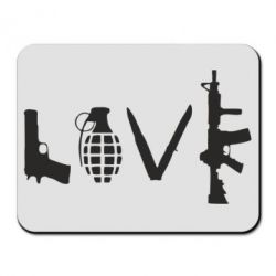 Коврик для мыши Love (weapon) - PrintSalon