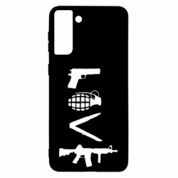 Чехол для Samsung S21 Ultra Love (weapon) - PrintSalon